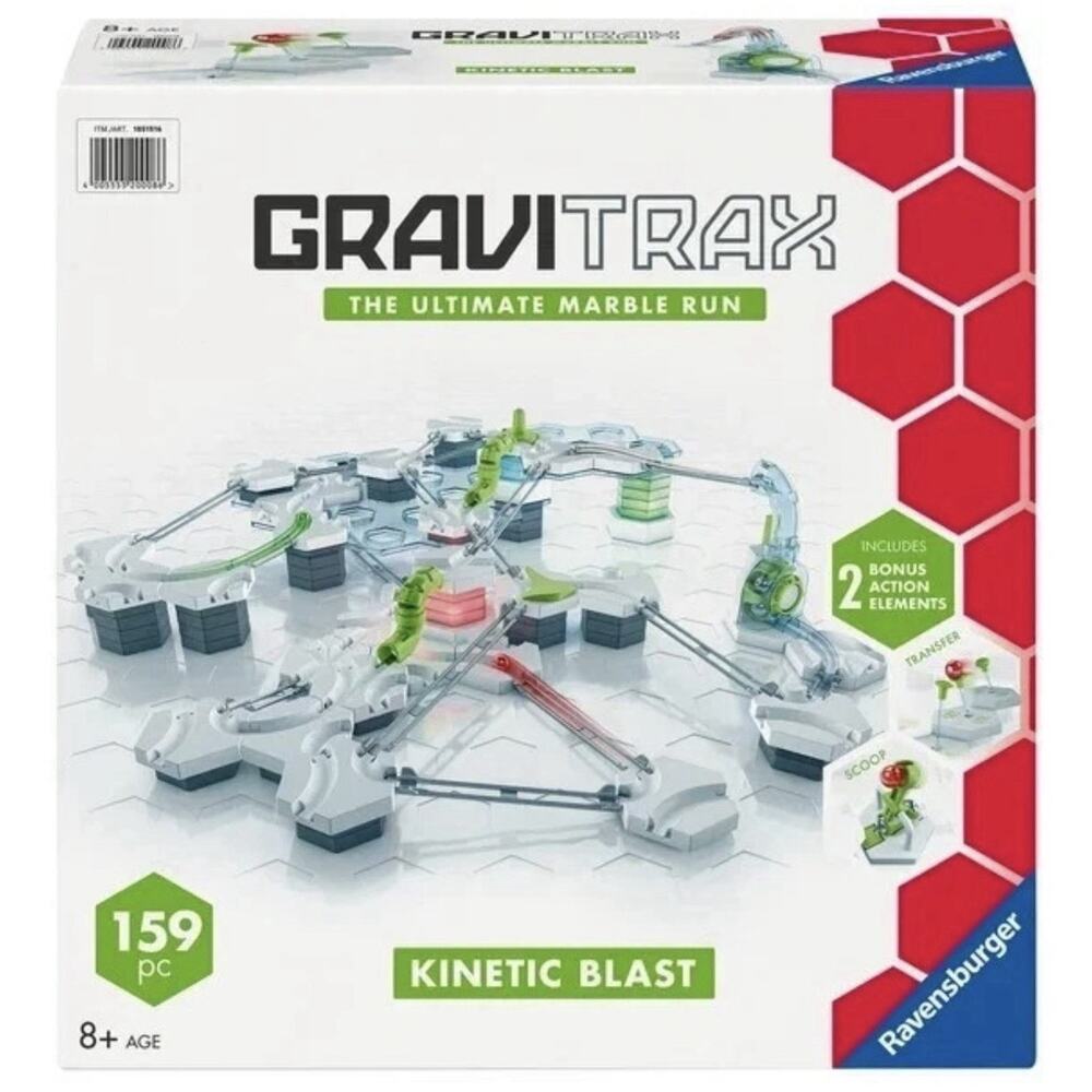 GraviTrax Marble Run Set Kinetic Blast – 159-Piece STEM Building Toy for Kids